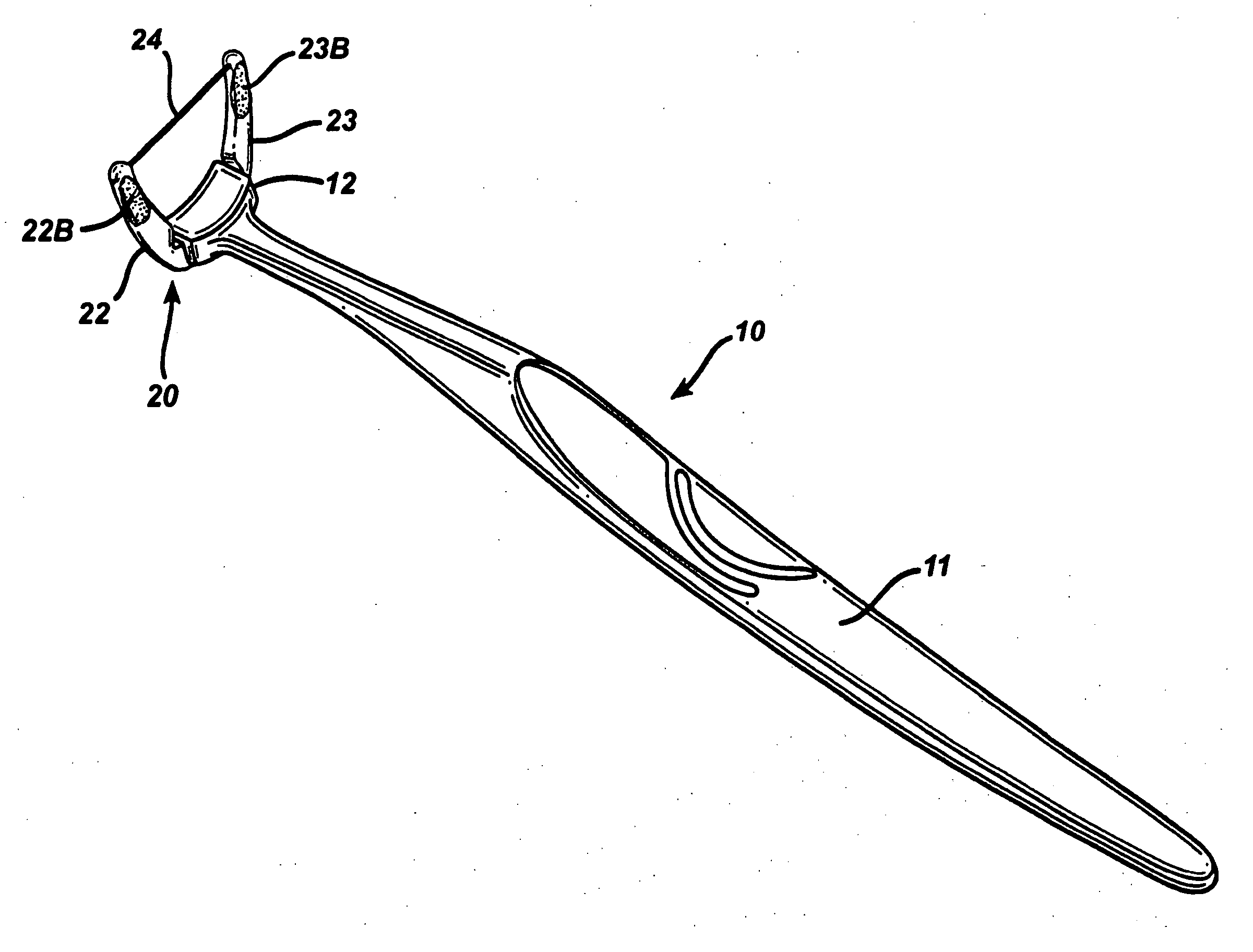 Dental device with improved retention of a flavor and/or chemotherapeutic agent composition