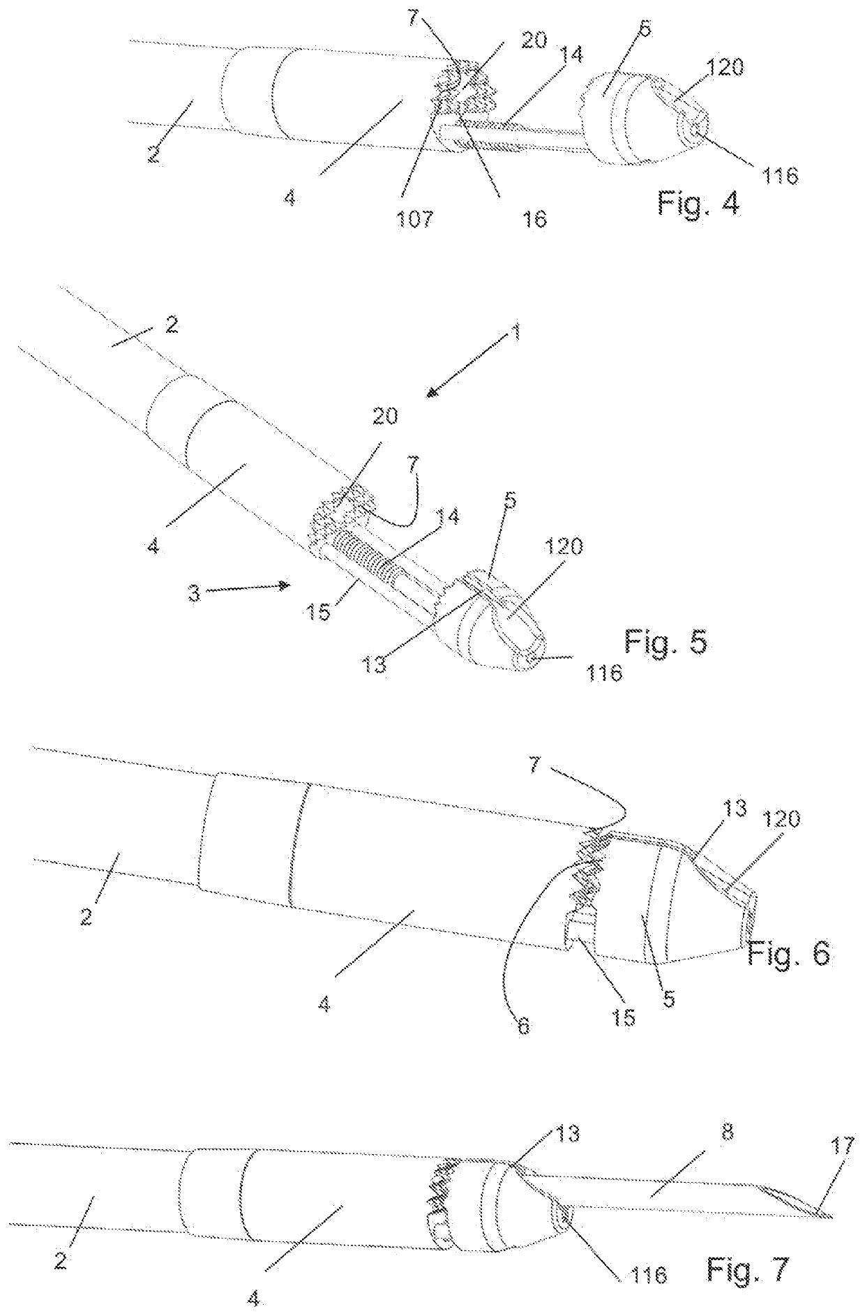 Instrument for repairing an atrioventricular heart valve