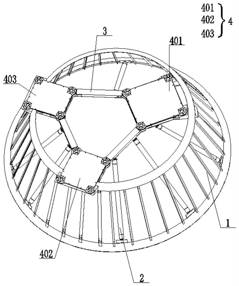 Multi-satellite parallel launching device based on auxiliary supporting