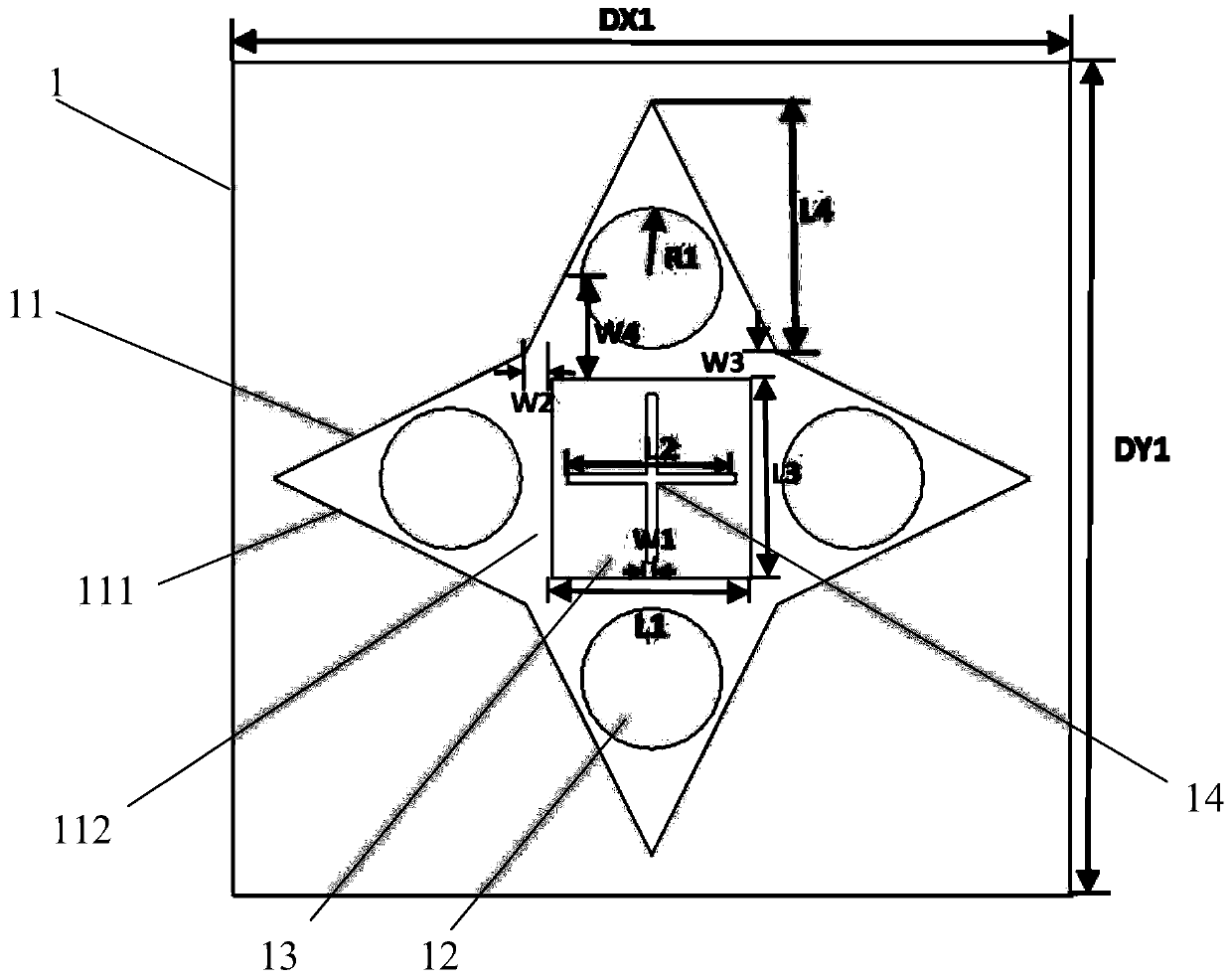 A Frequency Selective Surface Structure and Its Unit Structure Applied to Ku Band