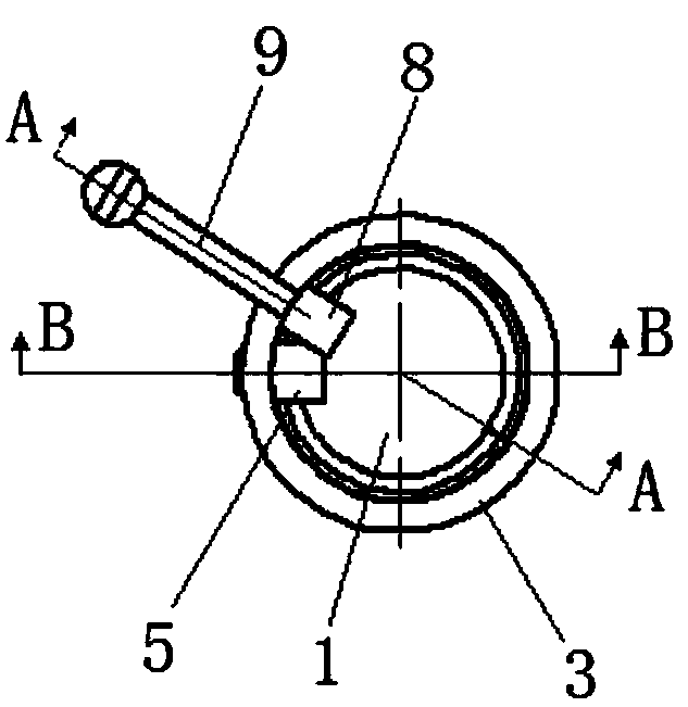 Method and device for installing in-hole O-shaped seal ring