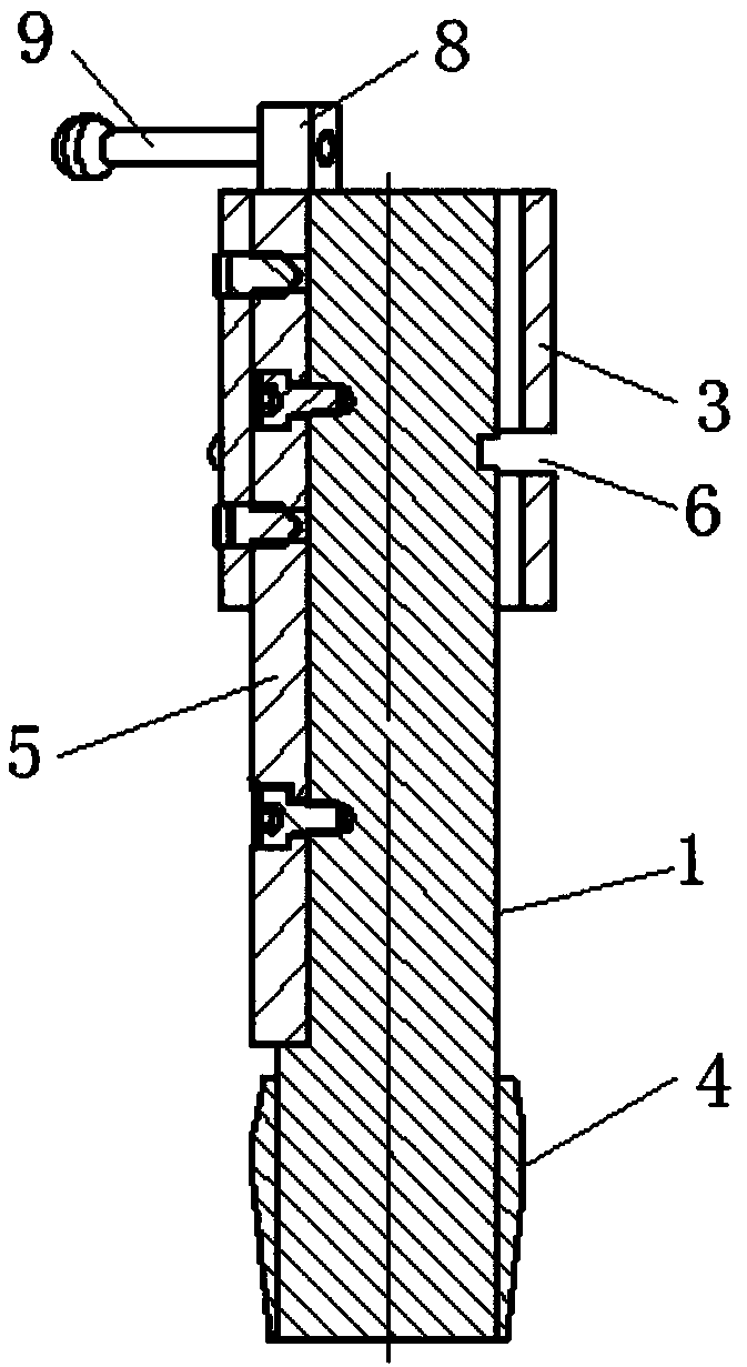 Method and device for installing in-hole O-shaped seal ring