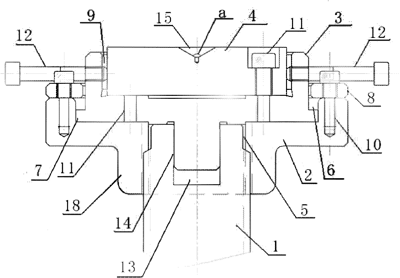 Special clamp for Rockwell hardometer measuring tool