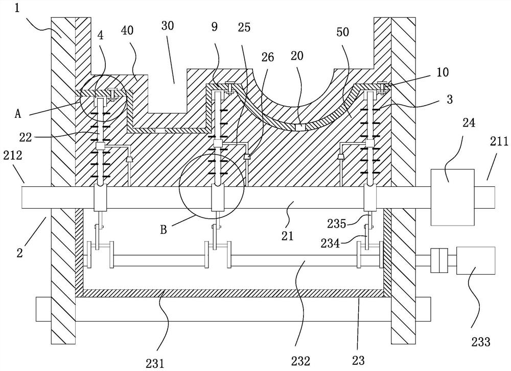 A valve pouring molding cooling process