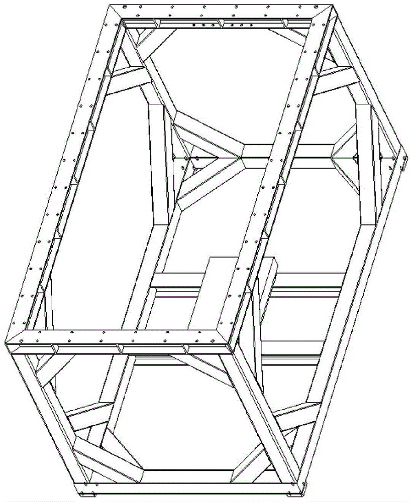 Test device for 6-DOF gait simulation