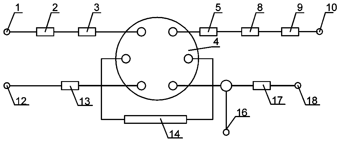 On-line enrichment and sample introduction device and on-line enrichment and sample introduction method for volatile organic chemicals (VOCs) in atmosphere