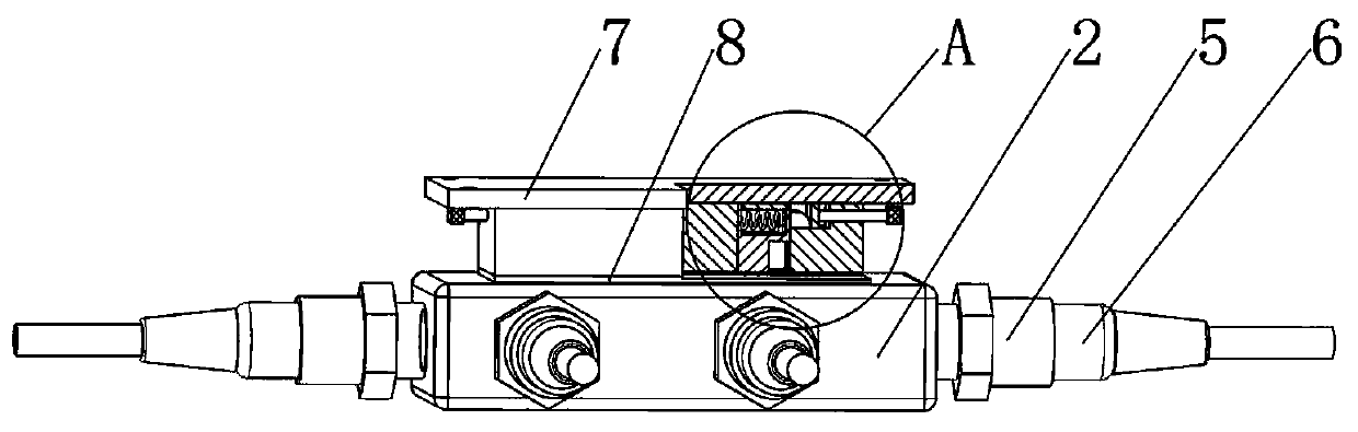 A square waterproof connector for information transmission