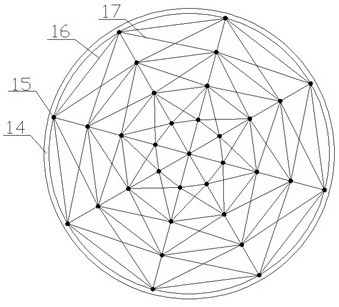 Structural system and construction method of super large hyperboloid double-layer cable storage tank