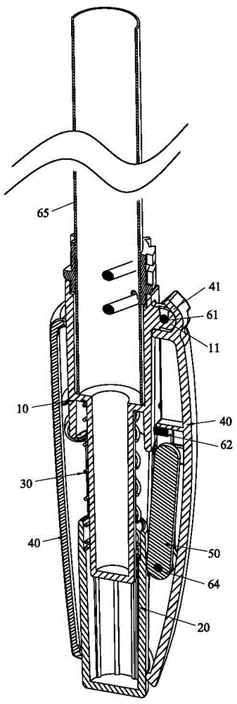 Umbrella tip structure capable of enabling umbrella to be vertically put