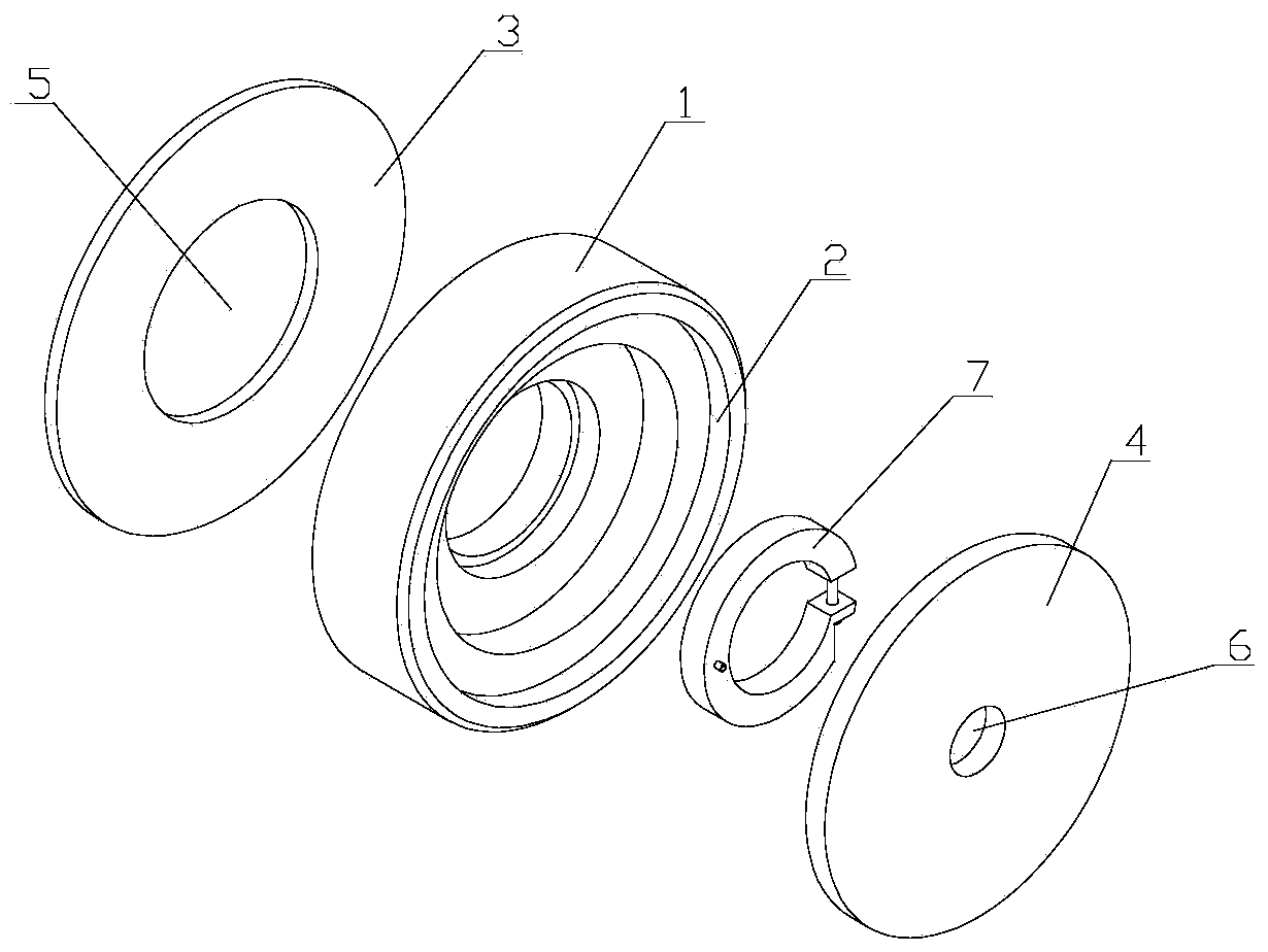 Shock absorption device for air compressing pump