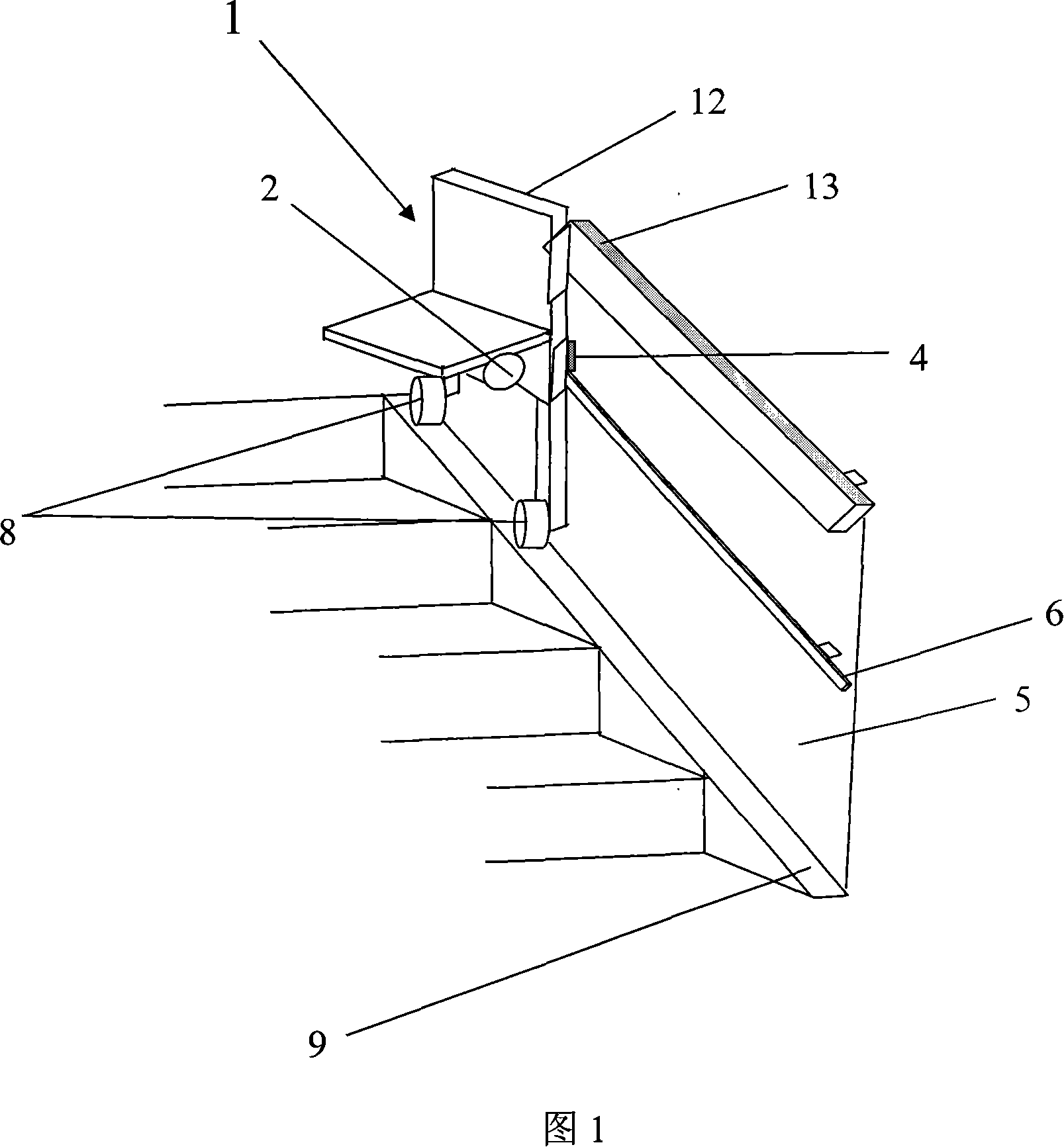 Lifting chair for walking disorder person to go upstairs