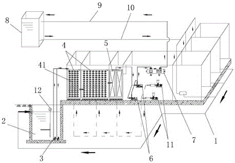 Integrated water recycling environmentally-friendly public lavatory