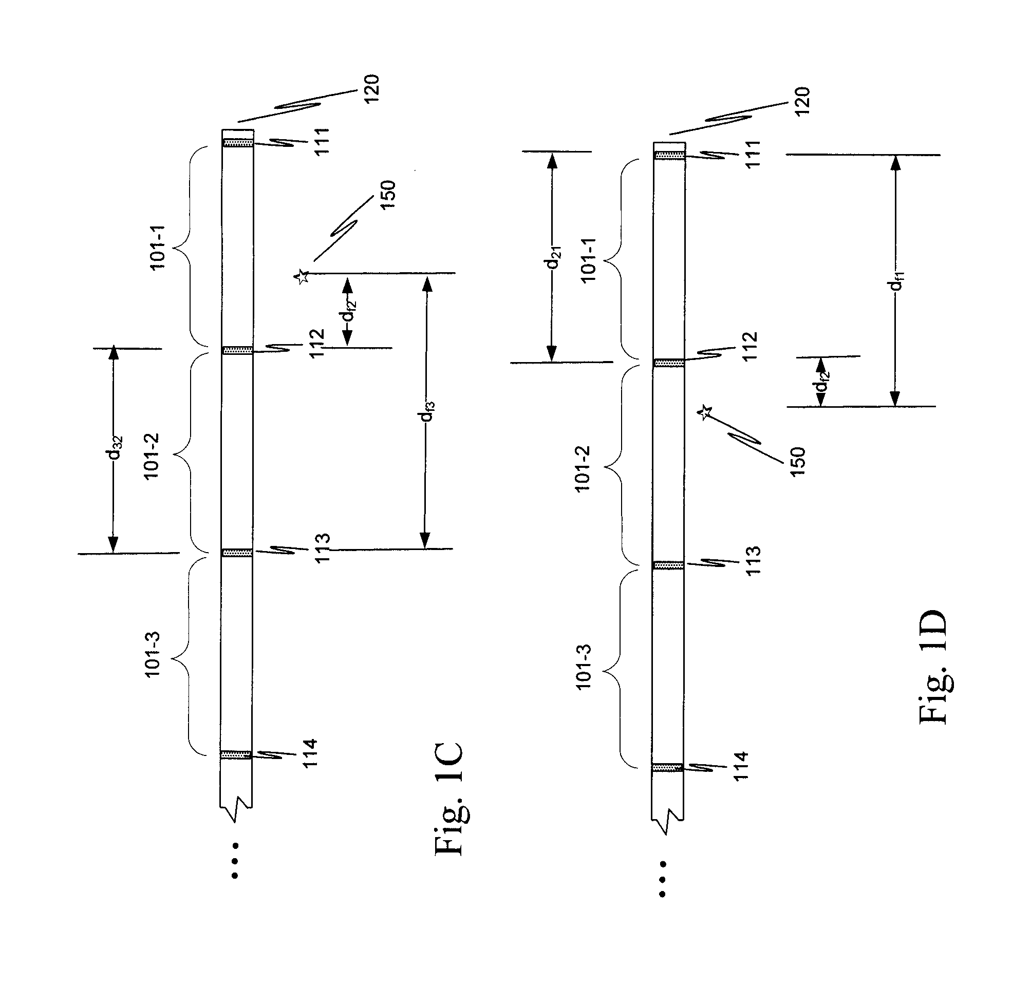 Method and system for measuring inserted length of a medical device using internal referenced sensors