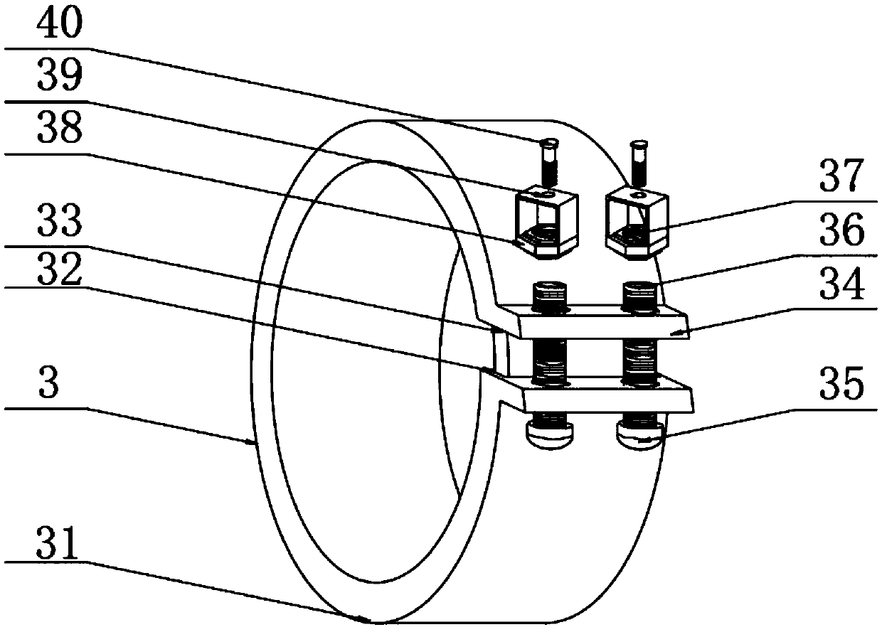 Drainage device based on underground ore extraction