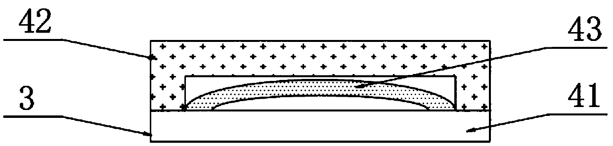 Drainage device based on underground ore extraction