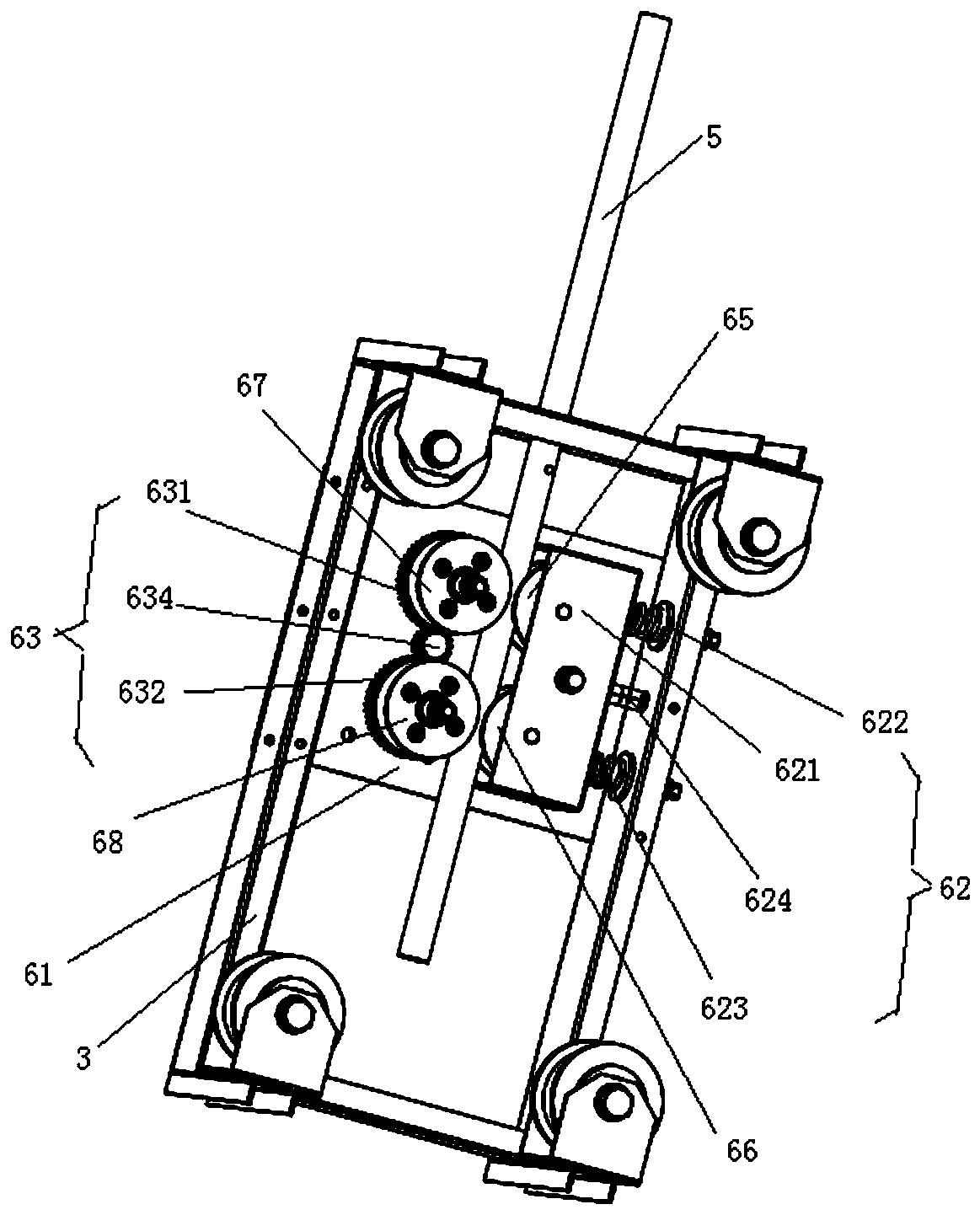 Gantry type multipoint grain purchasing intelligent sampling device