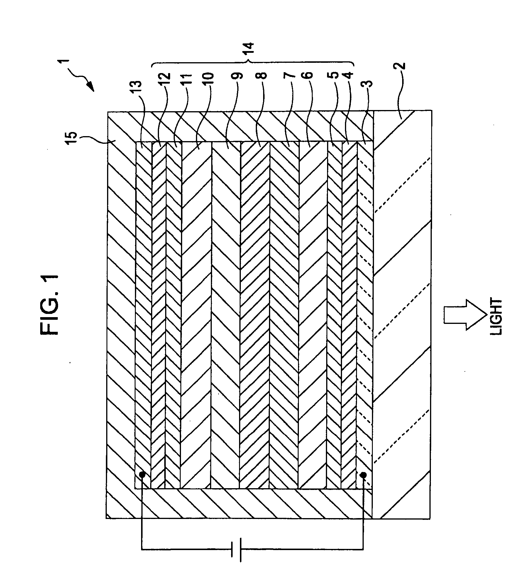 Light-emitting element, display device, and electronic apparatus