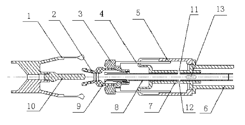 Arc extinguish chamber structure for lifting arc voltage