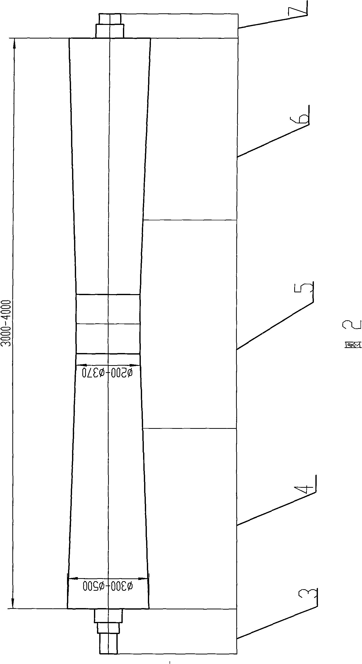 Technique and method for preparing biconical roller of large-sized strip hot-rolling mill transport roller