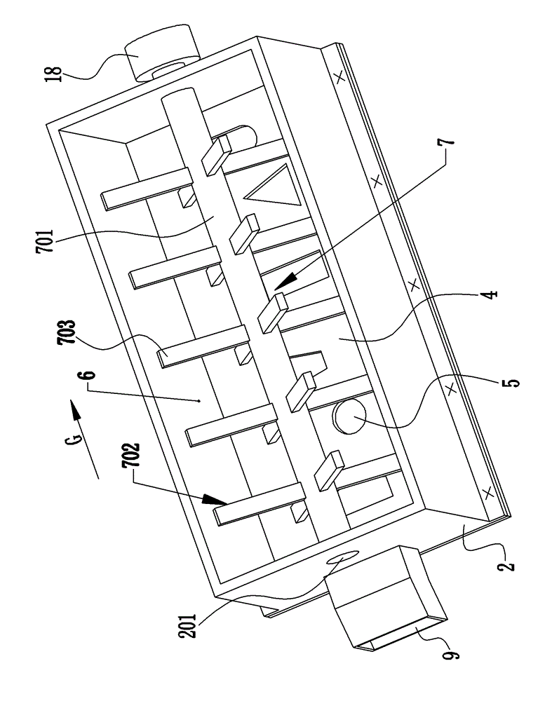 Device for drying sludge with bottom air admission structure