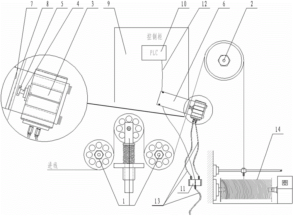 Automatic cord clamping device for steel cord wrapping machine