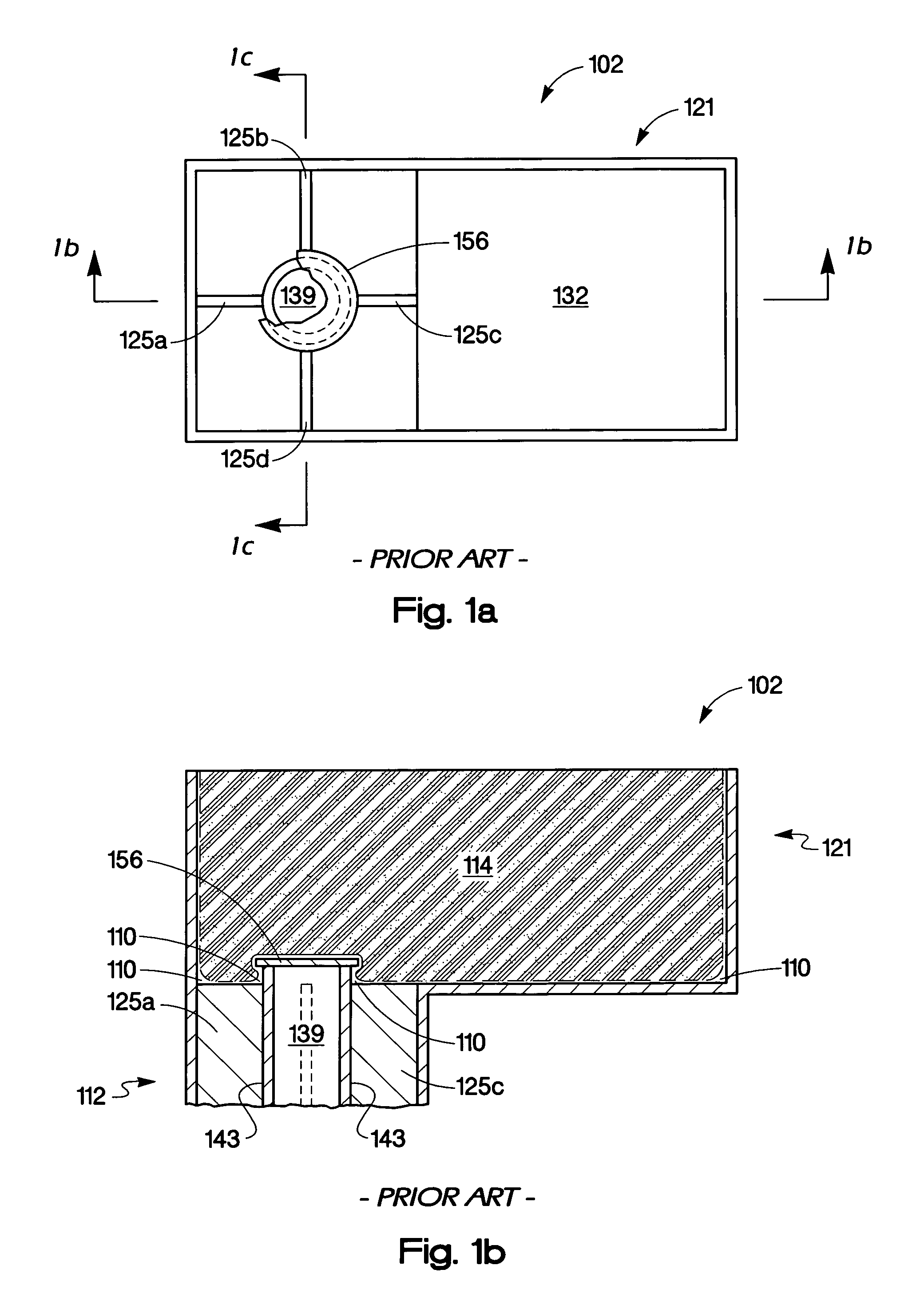 Container having fluidically segregated compartments