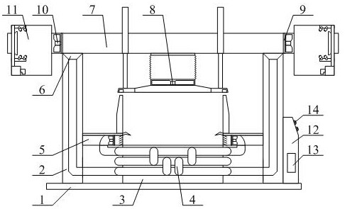 A purification exhaust device based on hot-dip galvanizing production line