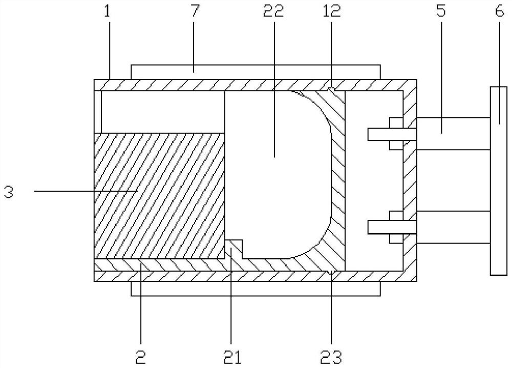 A vehicle-mounted shock-resistant audio horn