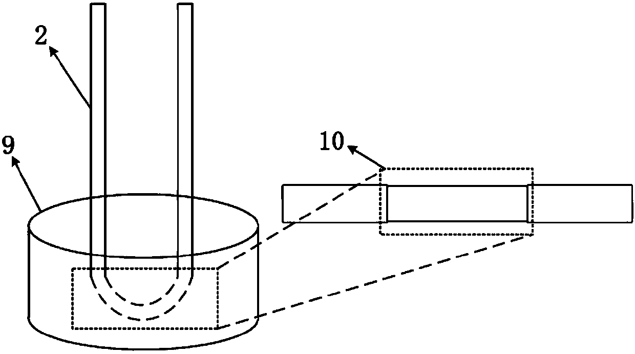 Refractive index sensor based on mechanical suppression type long-period plastic fiber grating