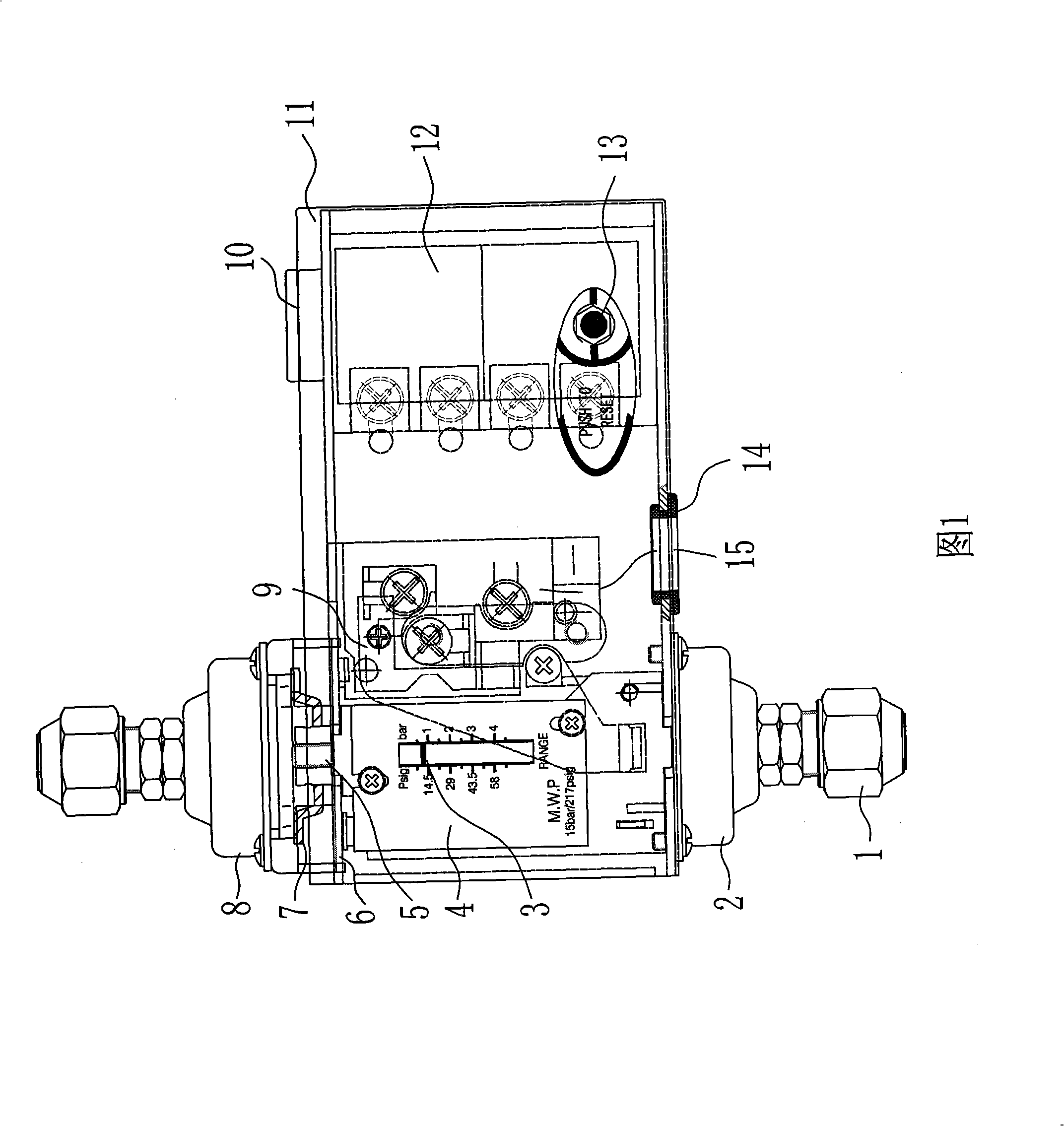 Time-adjustable time-delay differential pressure controller and assembling method