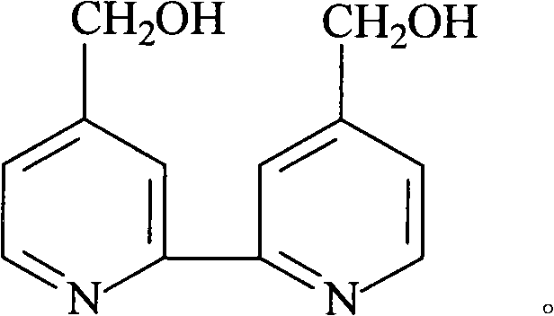 Bidentate ligand 4,4í»- bis (hydroxymethyl)-2,2í»dipyridine, preparation thereof and application to polyketone synthesis