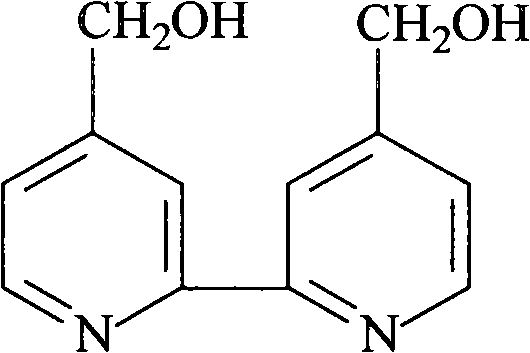 Bidentate ligand 4,4í»- bis (hydroxymethyl)-2,2í»dipyridine, preparation thereof and application to polyketone synthesis