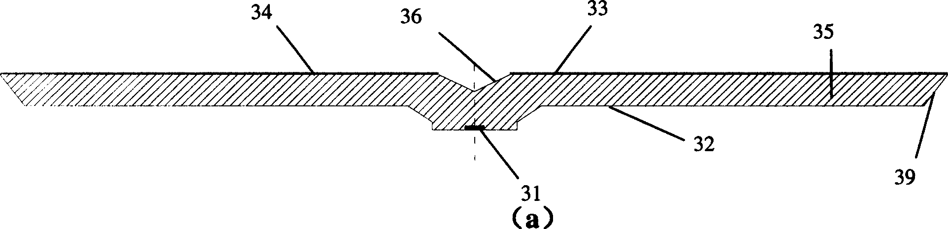 Face light source module based on LED