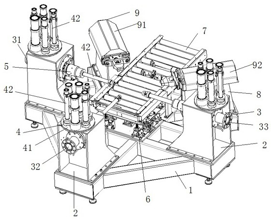 Automatic test bench for integrated vertical pump and its test method