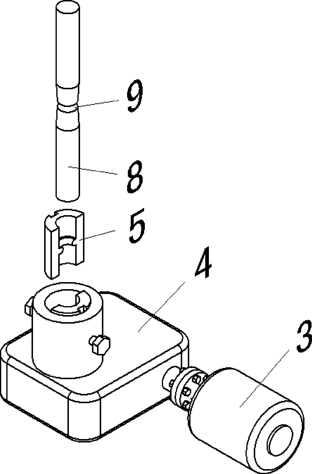 Axial fatigue experimental approach and apparatus for stacking abrasion load