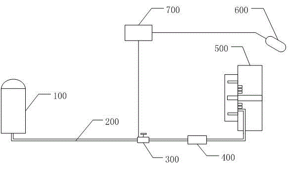 Method and device for liquid nitrogen cooling of aluminum profile extrusion die