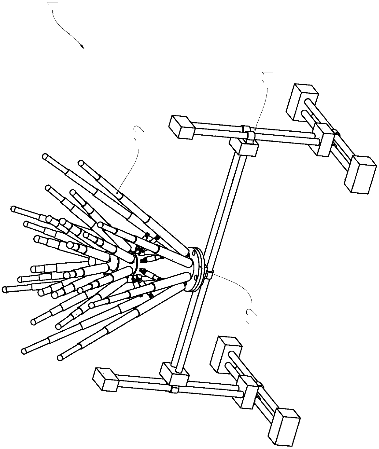 An adjustable external support device for 3D printing