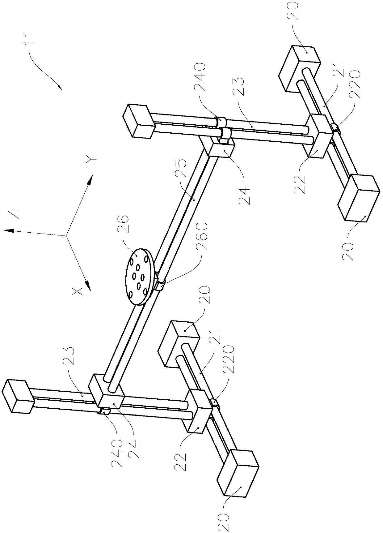 An adjustable external support device for 3D printing