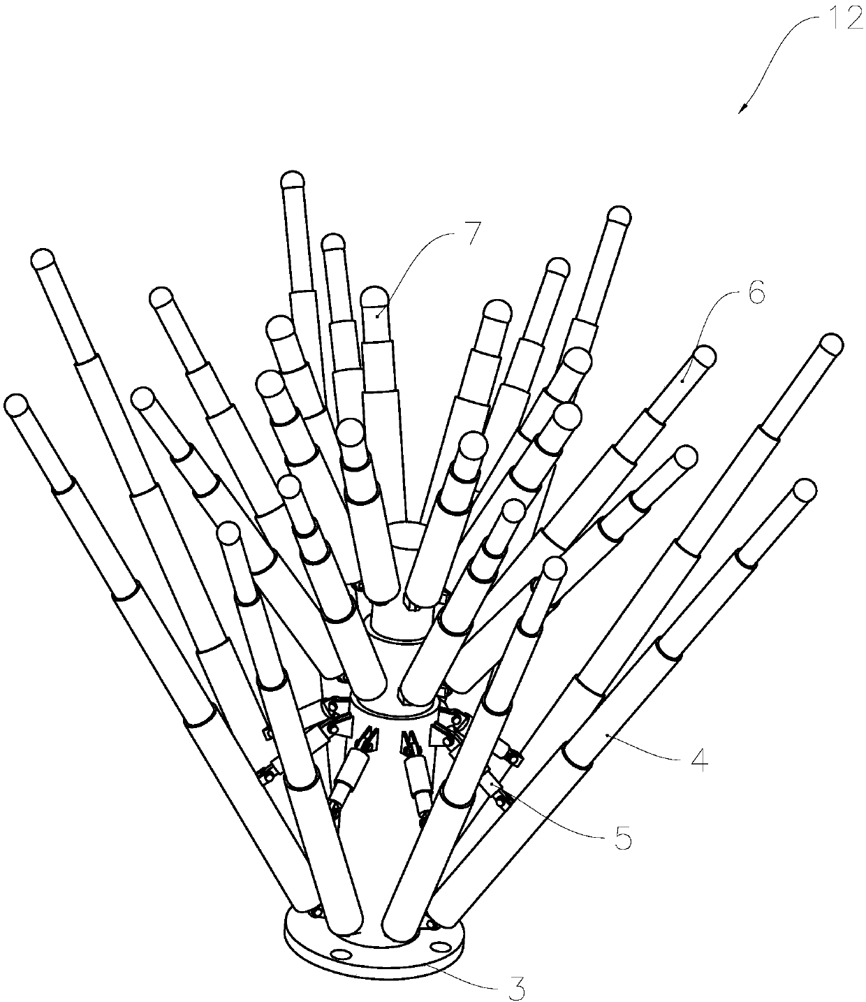 An adjustable external support device for 3D printing