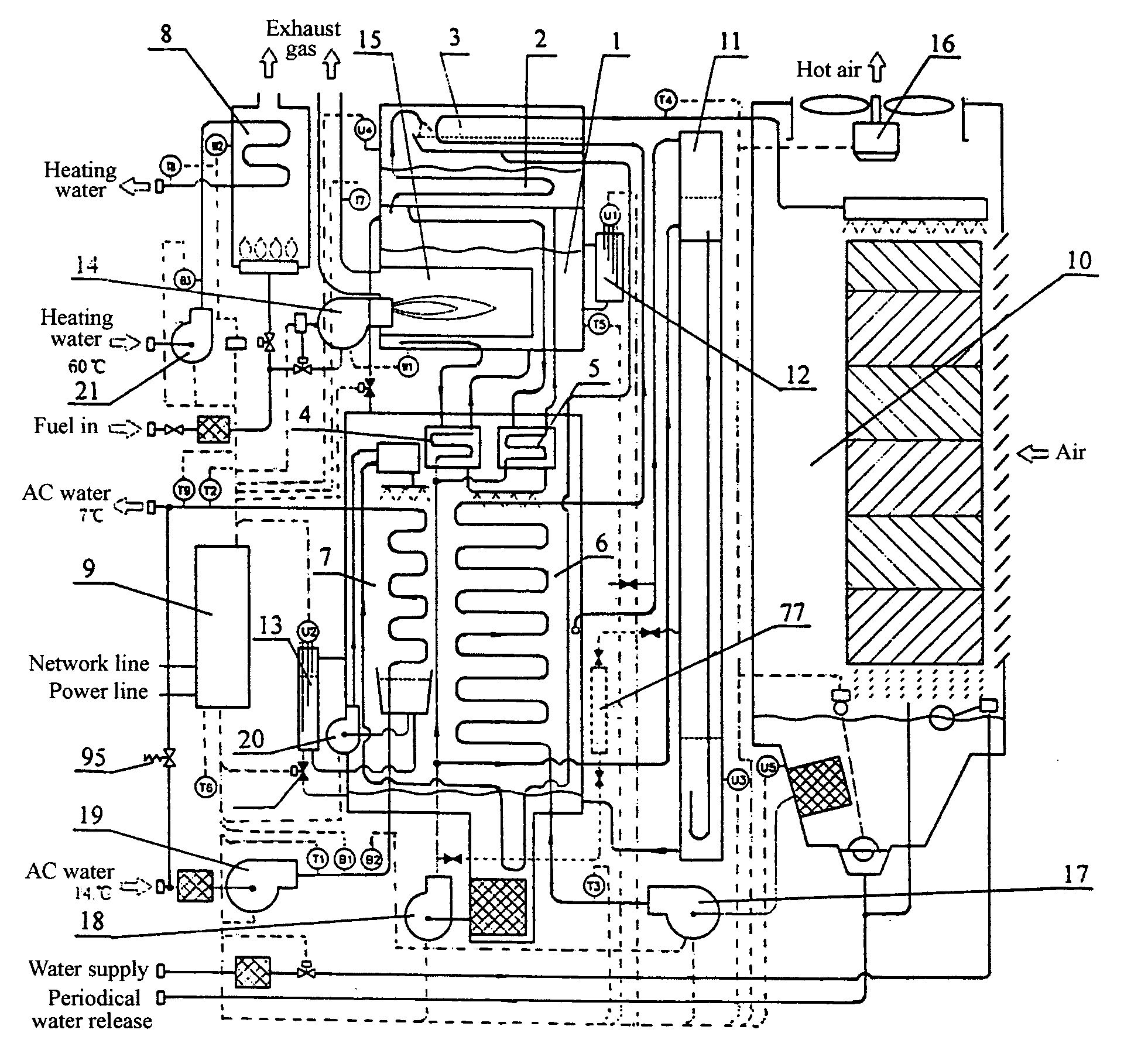 Absorption-type air conditioner system