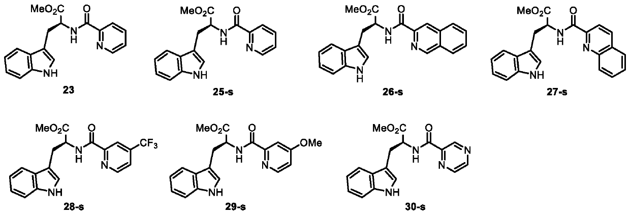 C-alpha-mannosylated tryptophan intermediate as well as preparation method and application thereof