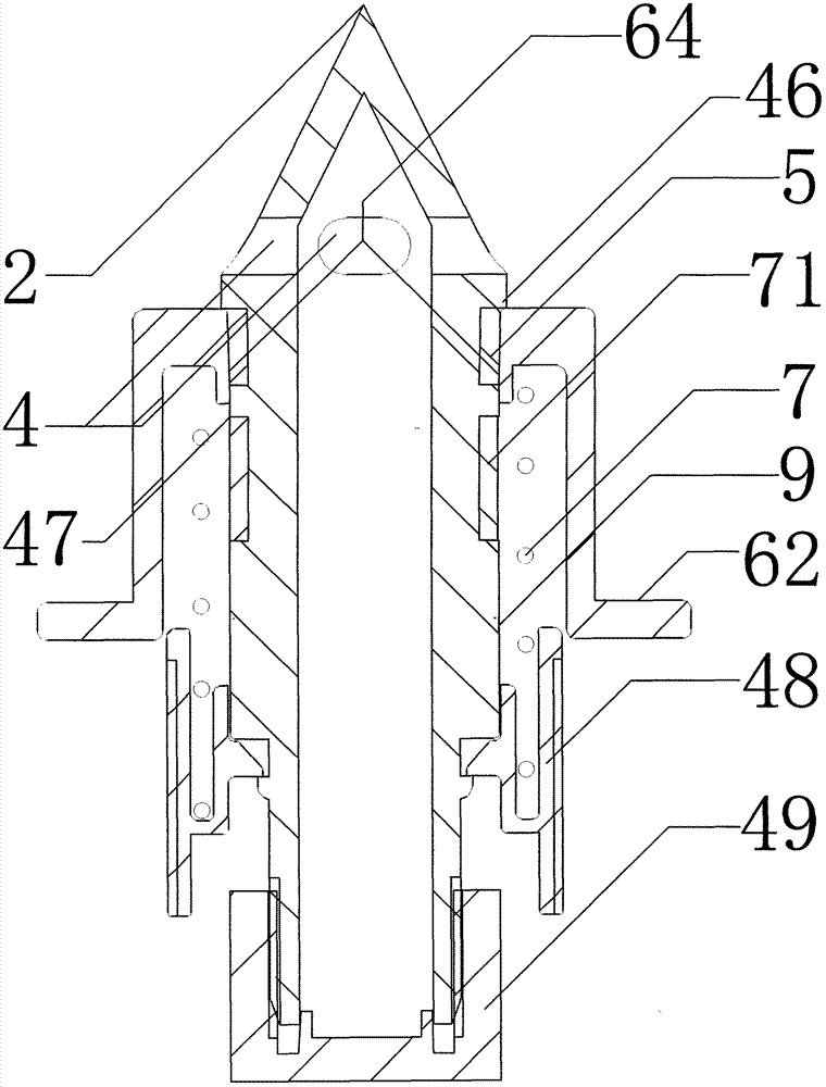 Taking machine for liquid or ropy material with better liquidity in high-capacity plastic flexible package