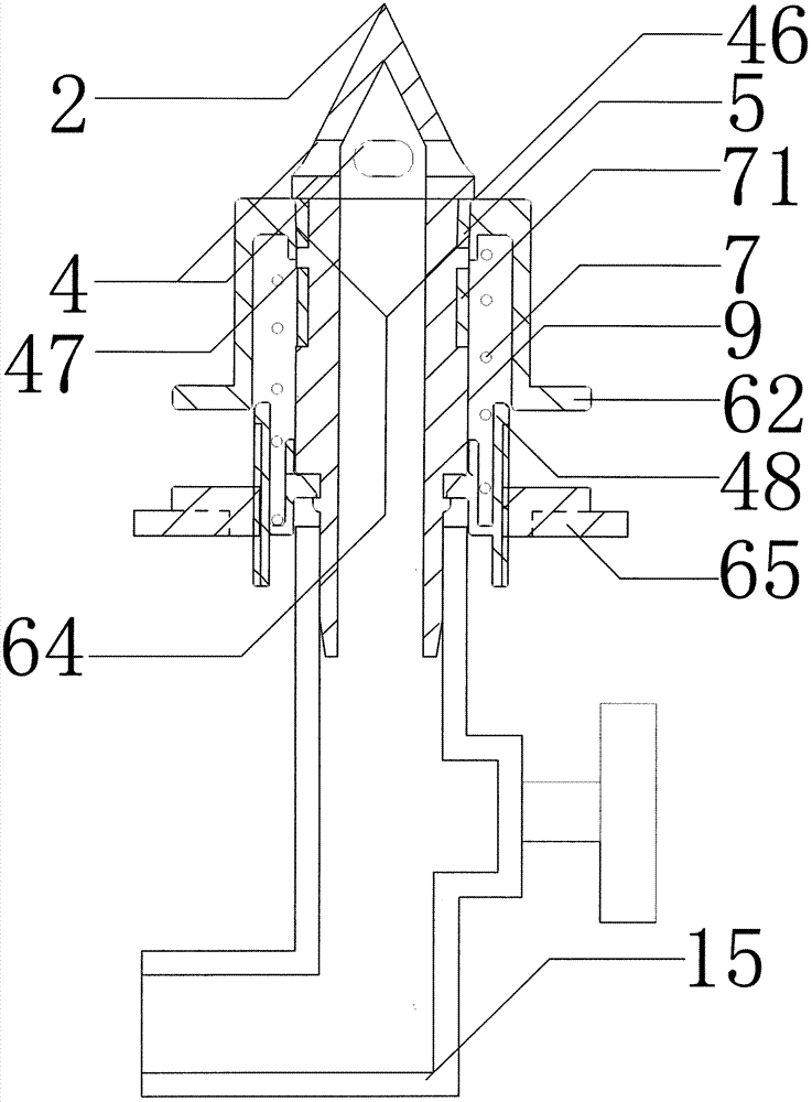 Taking machine for liquid or ropy material with better liquidity in high-capacity plastic flexible package