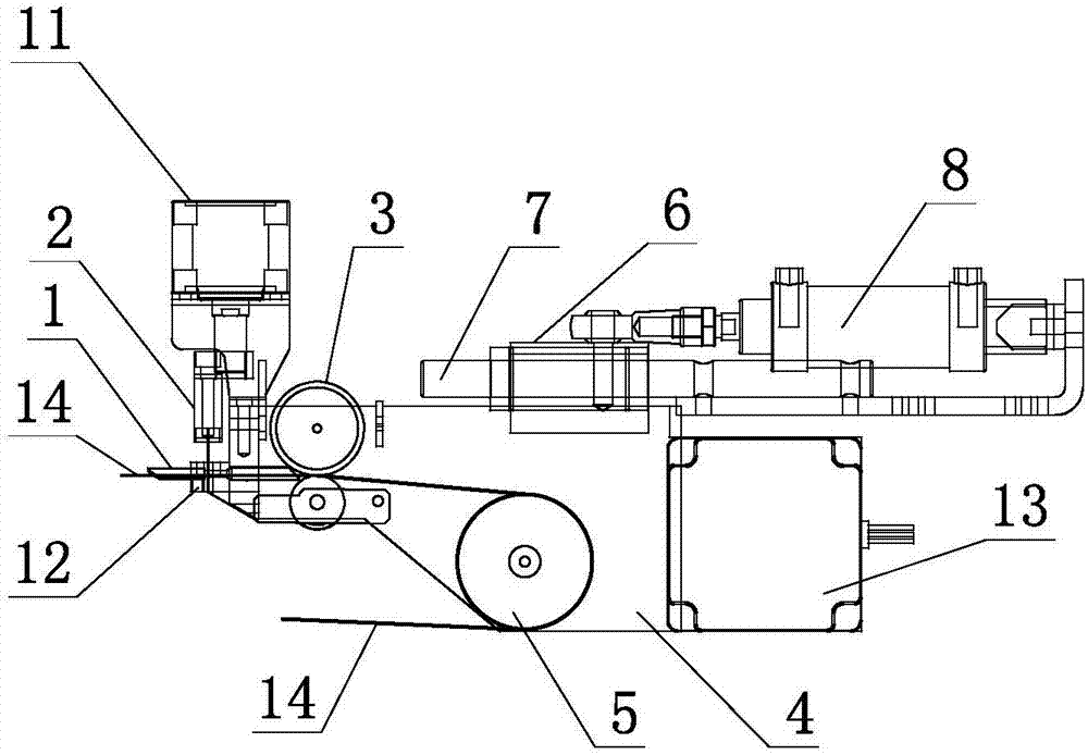 Telescopic lead inserting device for automatic molding machine for double-bang fireworks