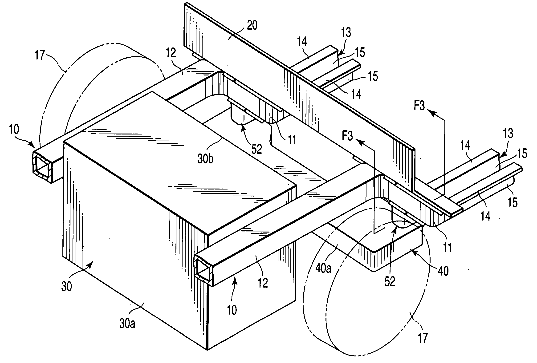 Chassis structure for vehicles