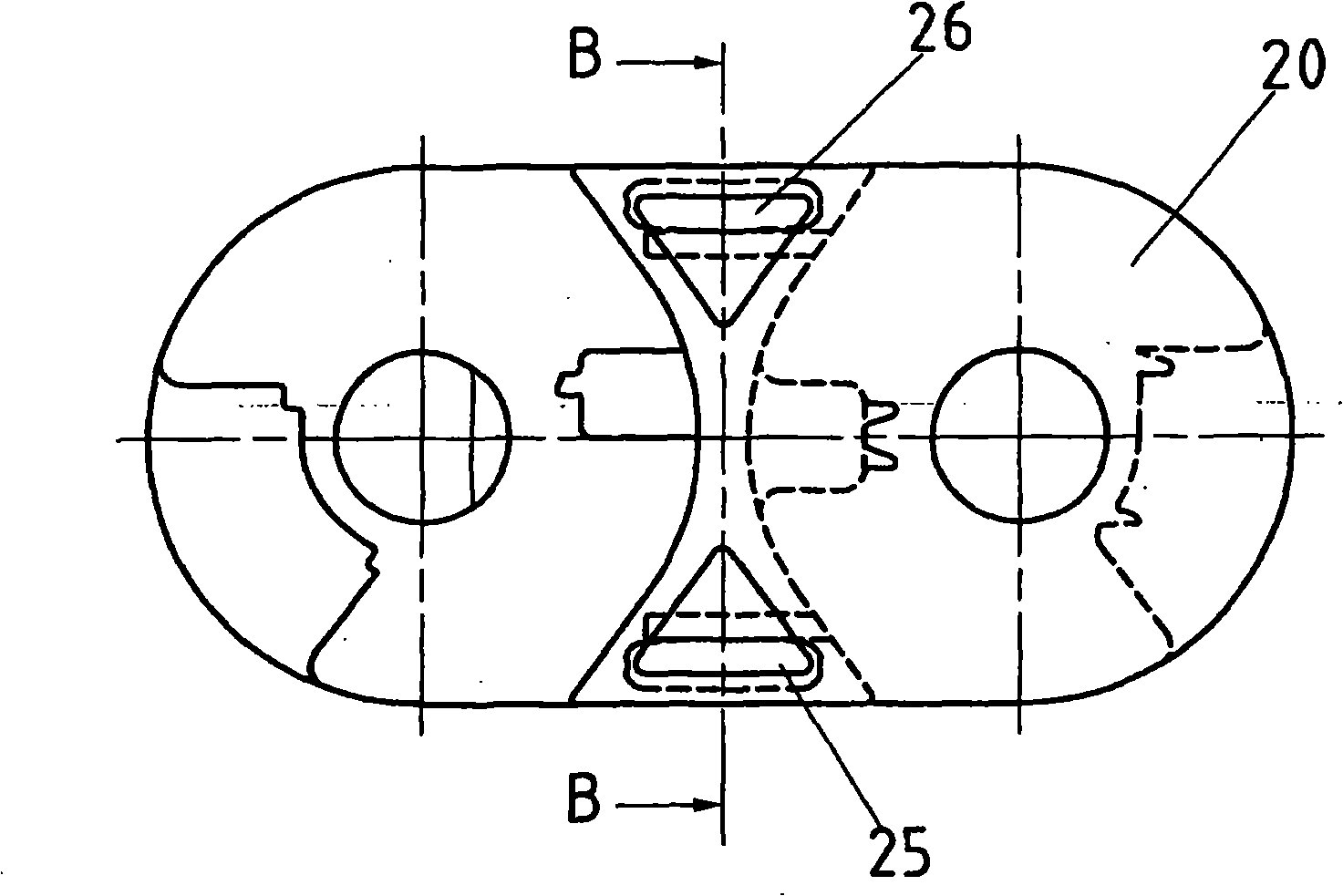 Non-warping chain link