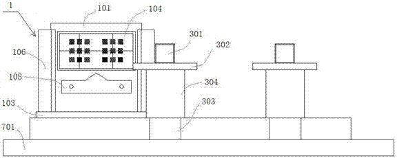 Head-mounted display lens assembly testing machine