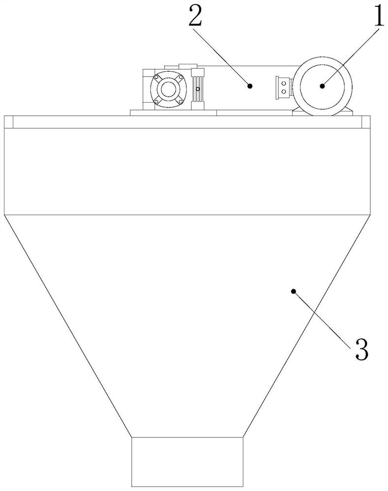 Molding sand buffering hopper for steel preparation