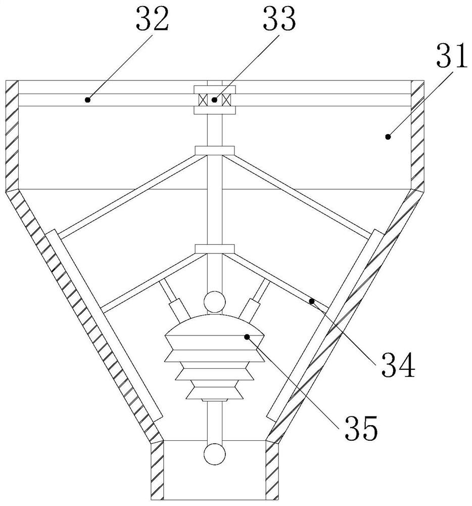 Molding sand buffering hopper for steel preparation