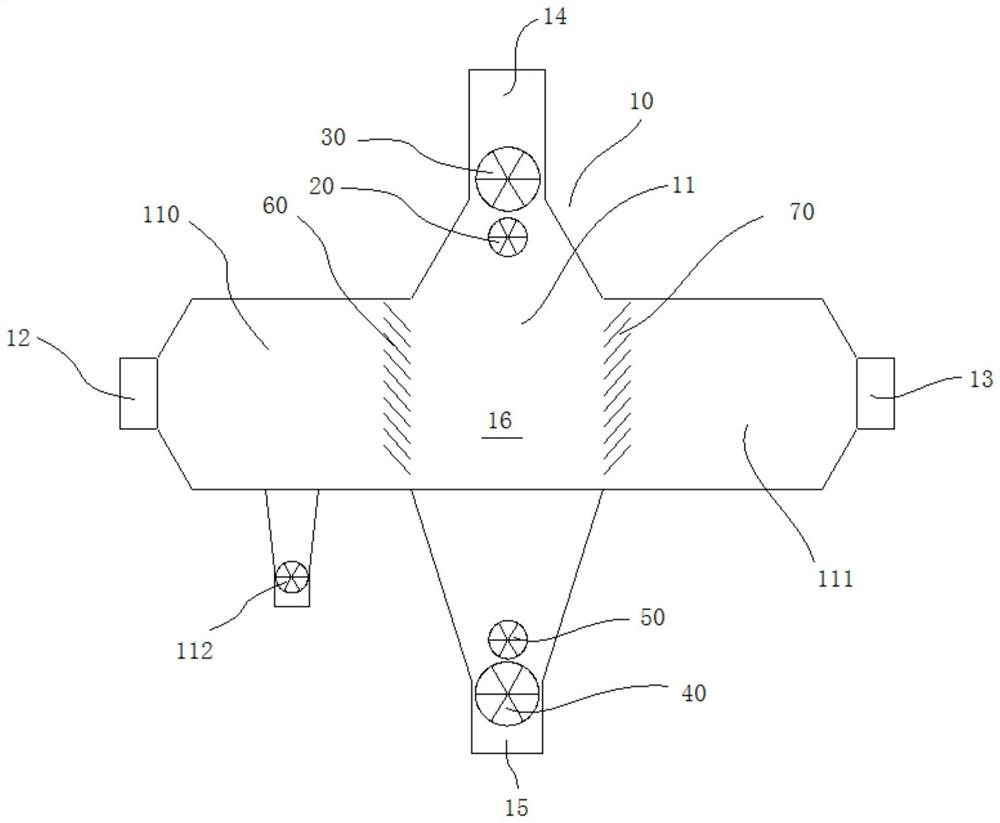 Granular bed dust removal device